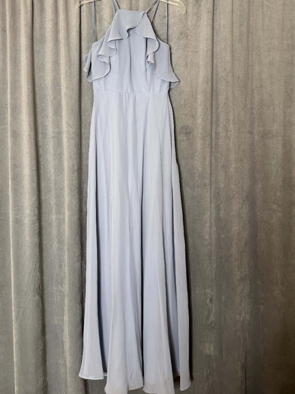 Birdy Grey Bridesmaid Dress Chiffon Dusty Blue XS